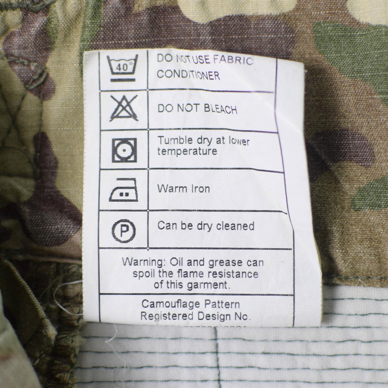 Original British army MTP camo pants combat BDU troops FR Fire retardant AirCrew