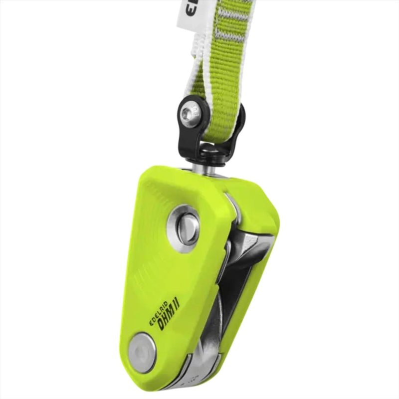Edelrid OHM Assisted Braking Resistor Device Assists Lighter Belayers Green