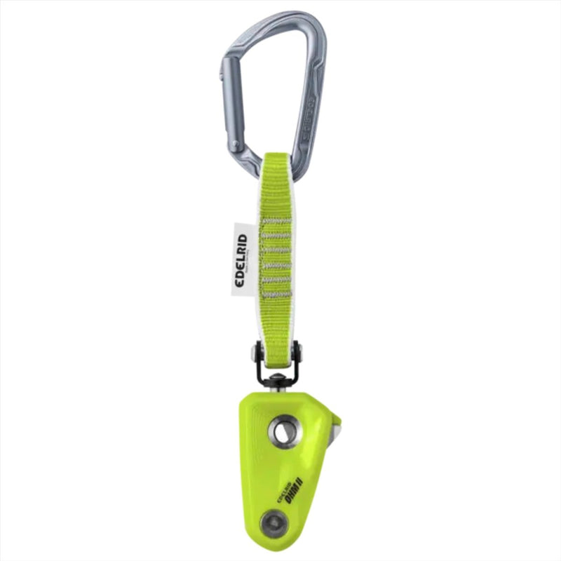 Edelrid OHM Assisted Braking Resistor Device Assists Lighter Belayers Green