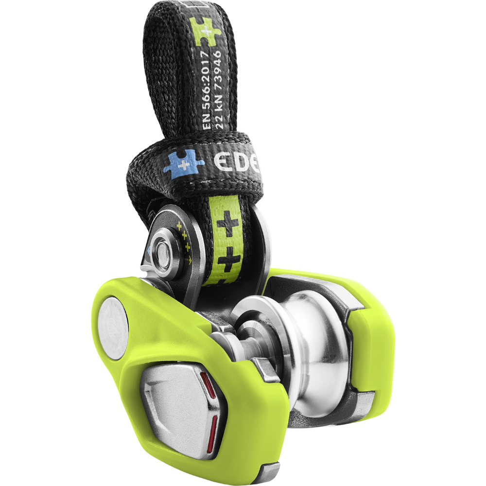 Edelrid Ohmega Climbing Brake Assistant with Pulley 8.6–10.5mm Rope Oasis