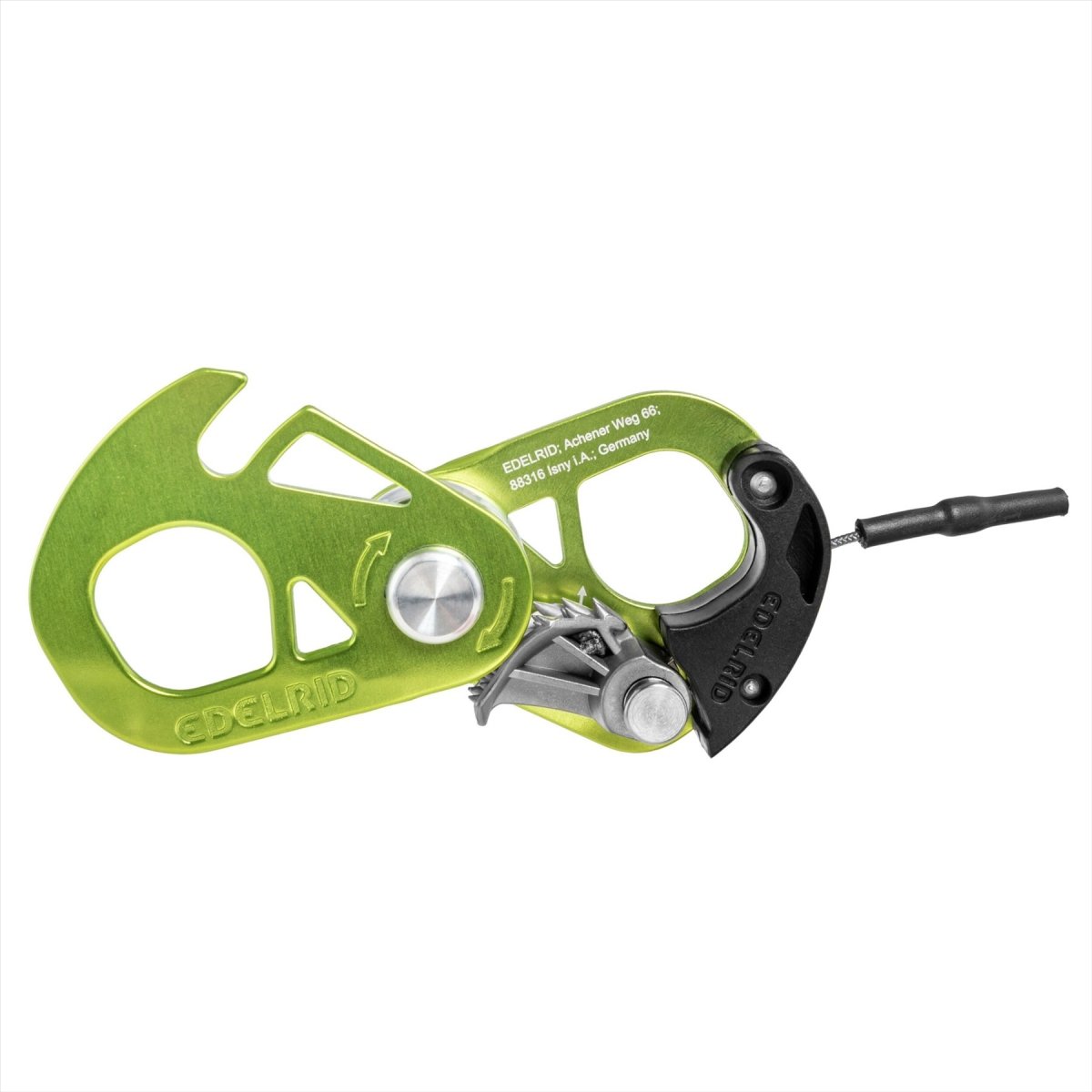 Edelrid SPOC Climbing Pulley Lightweight Aluminium Climbing Gear Yellow