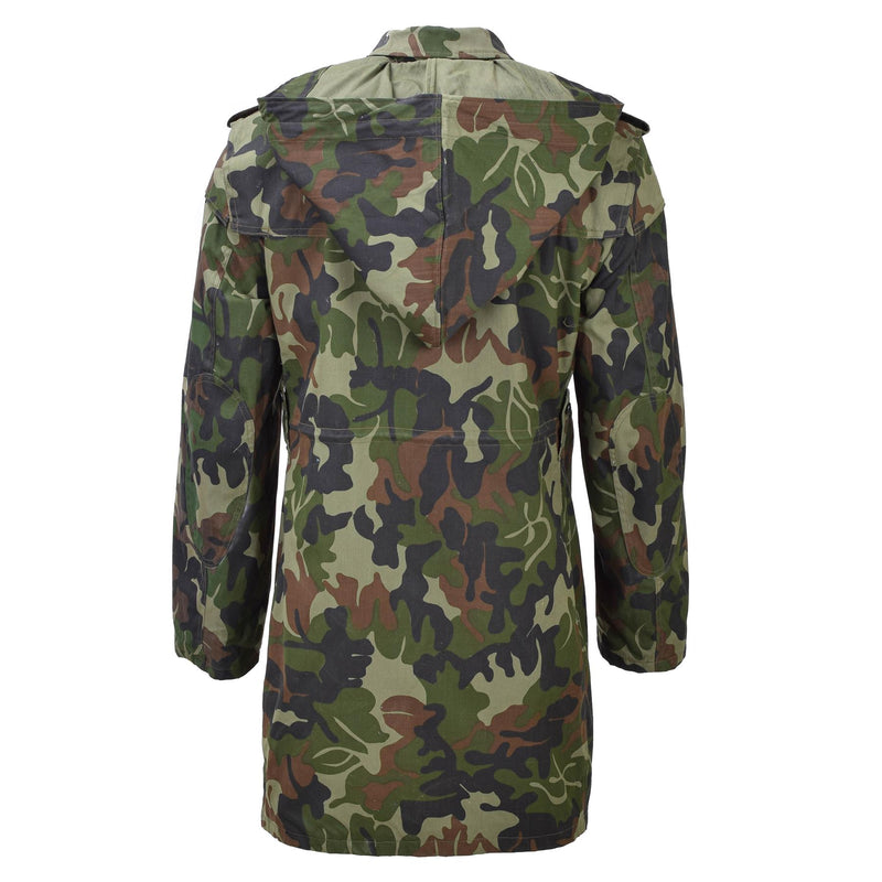 Original Romanian military parka M93 camo leaf hooded long jacket tactical NEW