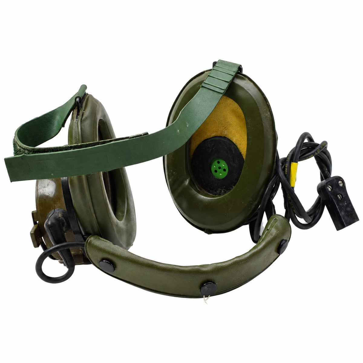 Original British Military Amplivox Aviation Communications Headset Set Vintage