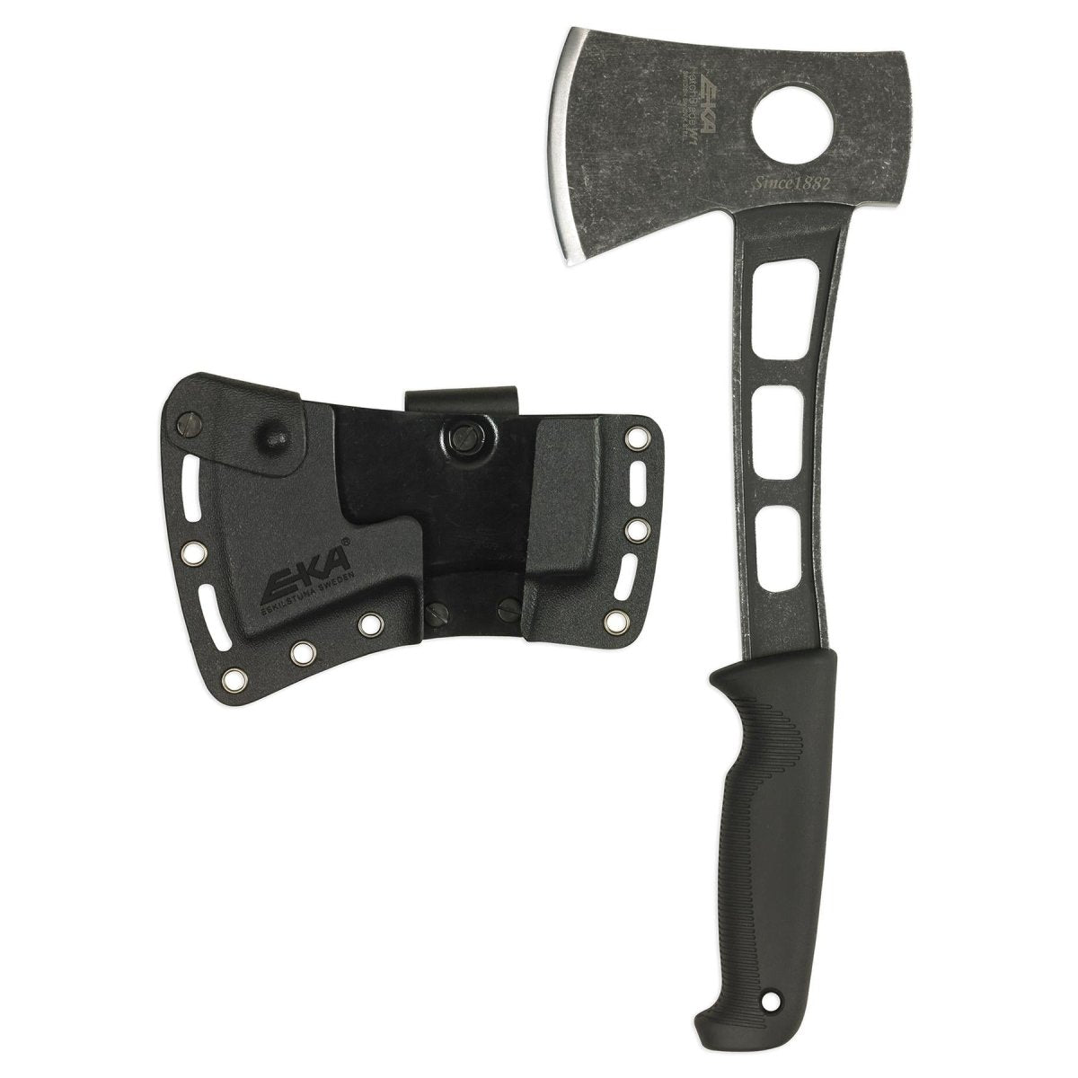 EKA Brand EKA HatchBlade W1 hand axe lightweight black G10 handle 12C27 steel
