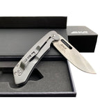 EKA Brand Swedish Classic 8 pocket knife titanium handle 57 HRC stainless blade