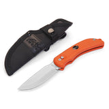 EKA Swedish fisherman knife G3 gut hook 59 HRC steel blade orange Proflex handle