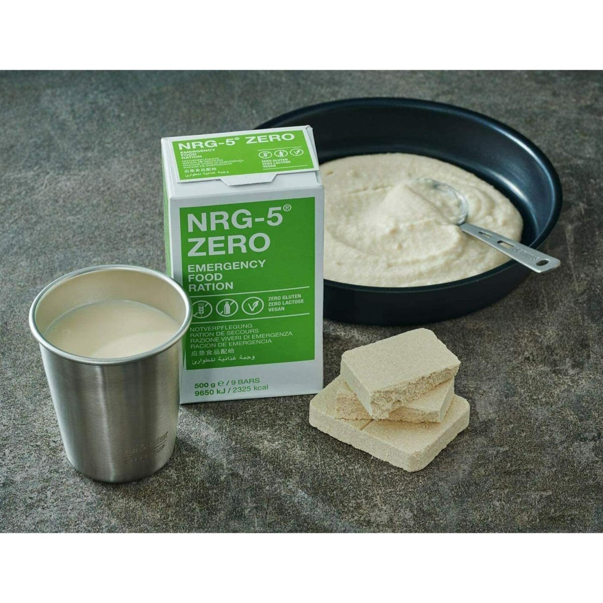 Emergency ration army survival food pack MRE prepper Military NRG-5 Zero 500 g