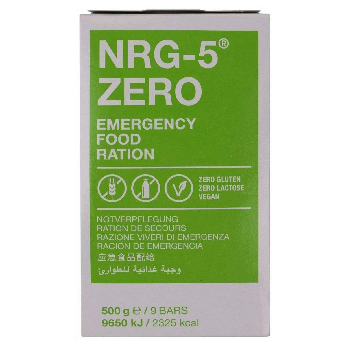 Emergency ration army survival food pack MRE prepper Military NRG-5 Zero 500 g