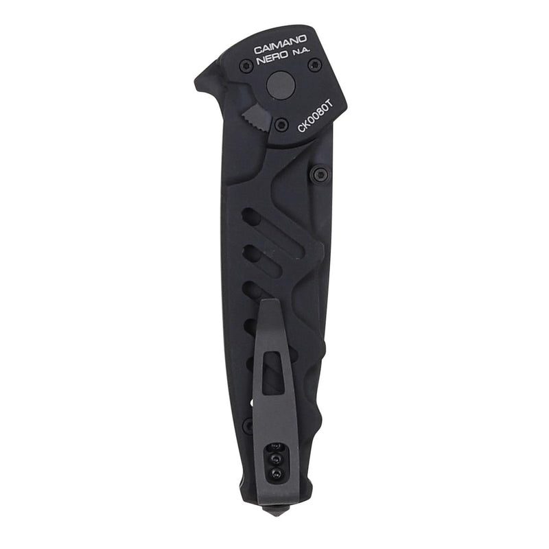 Extrema Ratio CAIMANO NERO folding knife pocket glass breaker N690 steel 58HRC - GoMilitar