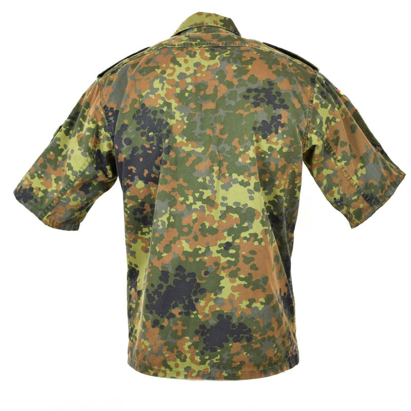 Original German army shirt zipped flecktarn short sleeves combat BW Army issue