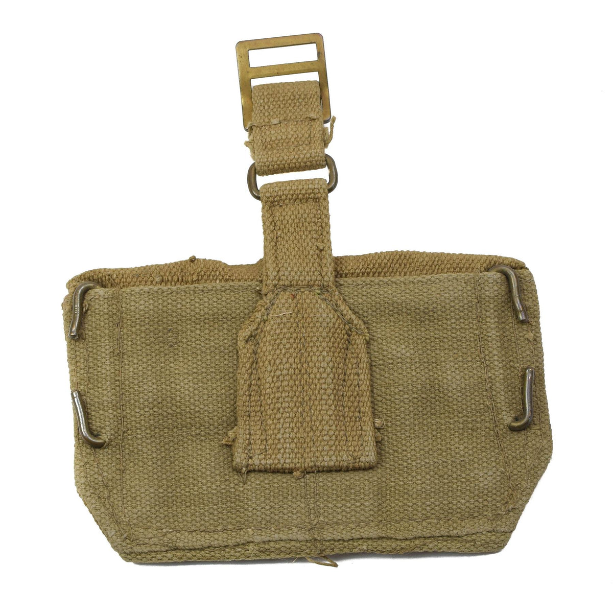 Original British Army M37 Webbing Cartridge Pouch Double Magazine Pouch Khaki
