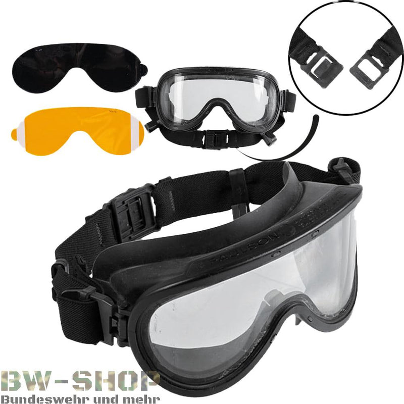 Paulson 510 A-TAC Tactical Goggle Transparent Polycarbonate Dual Lens