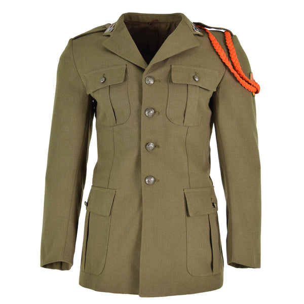 Original Italian army jacket brown parade uniform dress wool military issue
