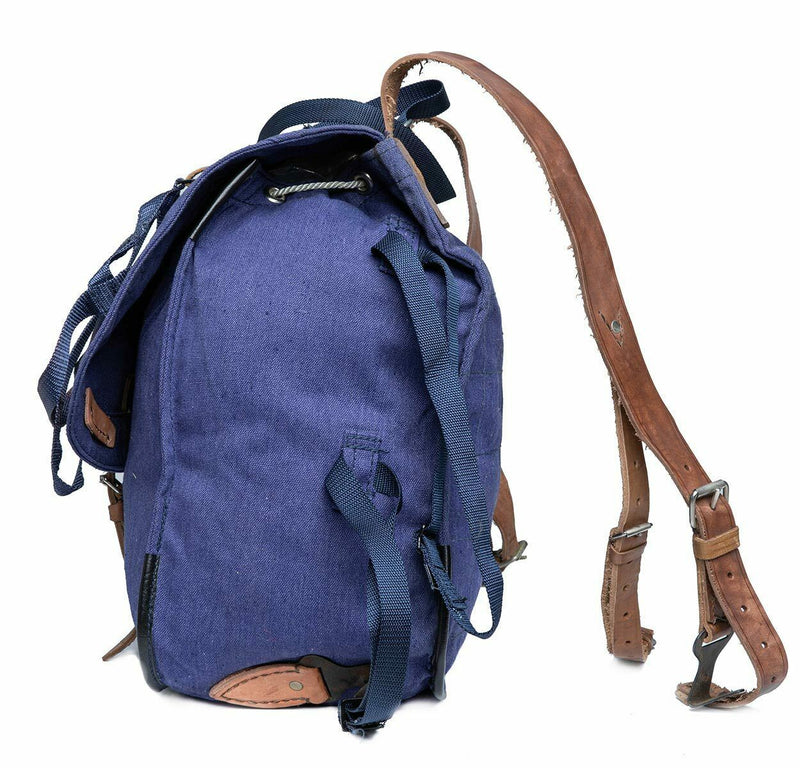 Genuine Romanian army rucksack military surplus Blue canvas haversack bag NEW