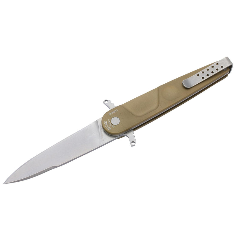 ExtremaRatio BD2 LUCKY DESERT pocket knife Bohler N690 steel plain edge blade