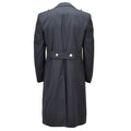 Original German Bundeswehr Military Double-Breasted Long Overcoat Gray