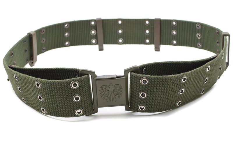 Original Austrian military combat belt troops tactical Alice webbing canvas OD