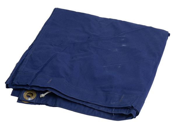 Original Romanian Military Tent Tarpaulin Blue Waterproof 1.80x1.80cm Surplus