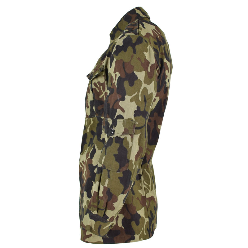 Original Romanian troops field jacket m93 camo leaf BDU parka military issue