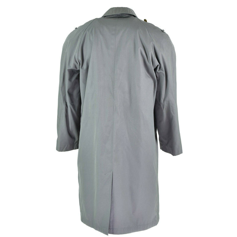 Genuine Austrian army coat trenchcoat military issue long grey jacket