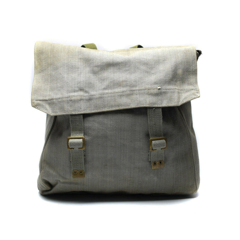 Original British army M37 haversack canvas grey pack military large side bag