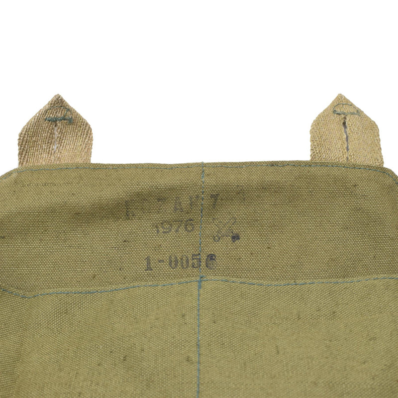 Original Czech Military gas mask shoulder bag green canvas vintage surplus NEW