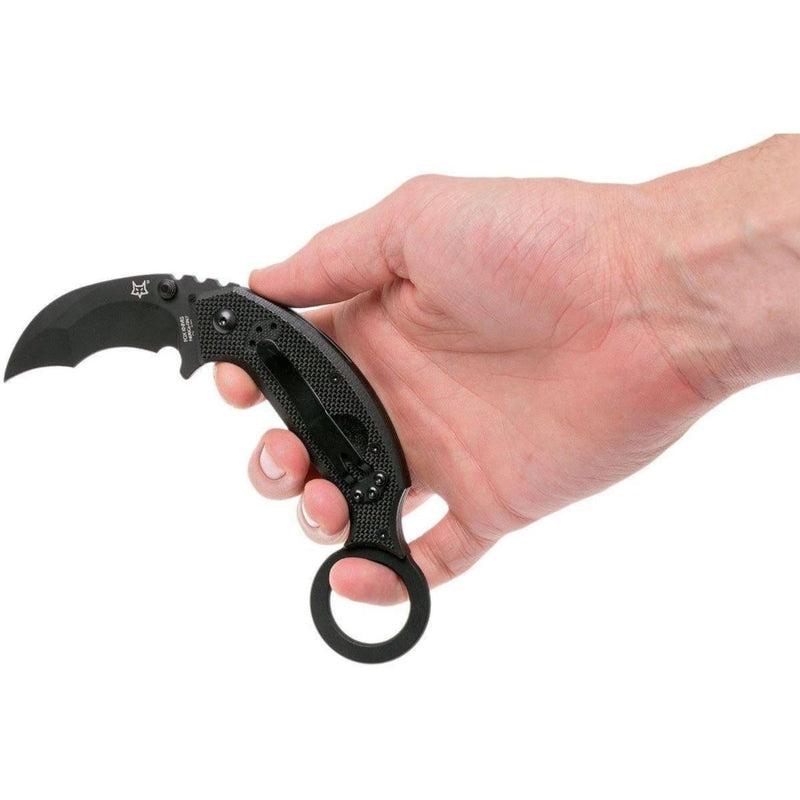 Fox Knives Brand Italy Chiropteka Folding knife Karambit stainless steel black