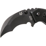 Fox Knives Brand Italy Chiropteka Folding knife Karambit stainless steel black