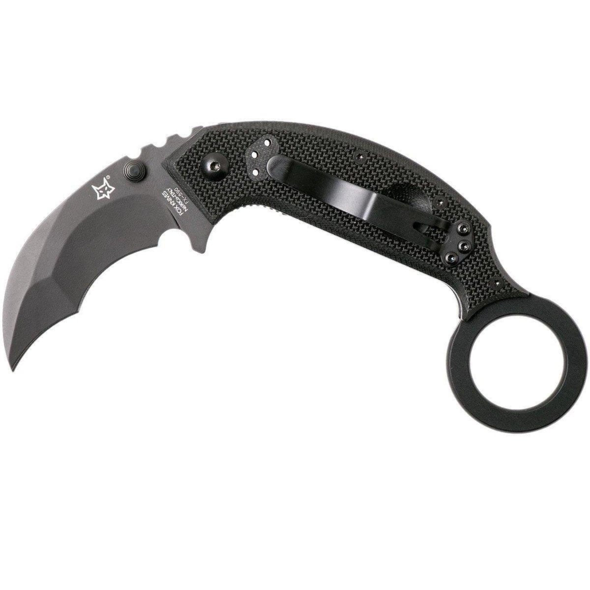 Fox Knives Brand Italy Chiropteka Folding knife Karambit stainless steel black