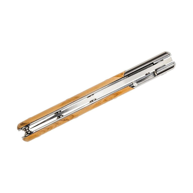 Fox Knives Brand Italy Elite folding knife stainless steel N690CO Olive wood - GoMilitar