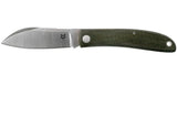 Fox Knives Brand Italy Livri folding knife stainless steel M390 Green Micarta