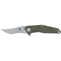 Fox Knives Fox Knives KRAVI SHAI Pocket Knife 440C Stone Washed G10 Green 2.76