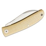 Fox Knives LIVRI Folding pocket knife 61 HRC M390 steel Sheepsfoot shape micarta