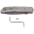 Fox Knives THE SICILIAN folding knife 59HRC BECUT stainless steel micarta handle