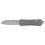 Fox Knives VULPIS Folding Pocket Knife Drop Point Stainless Steel M390 Gray