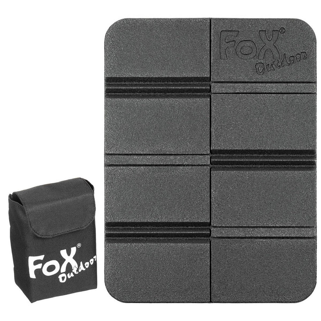 Fox Outdoor Thermal Seat Pad Anti-Slip Foldable Molle Pouch Included Black