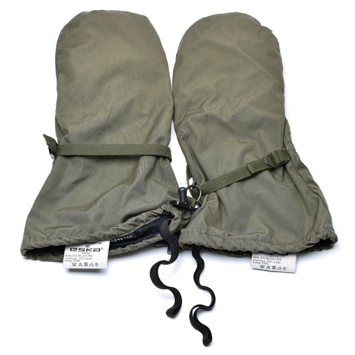 Genuine Austrian army Olive OD GoreTex mittens military waterproof combat gloves