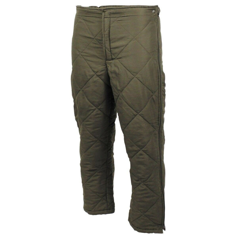 Genuine Austrian army pants liners Warmer olive green thermal trousers leggings - GoMilitar