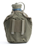Genuine Austrian Army plastic water bottle field troops canteen pot OD pouch