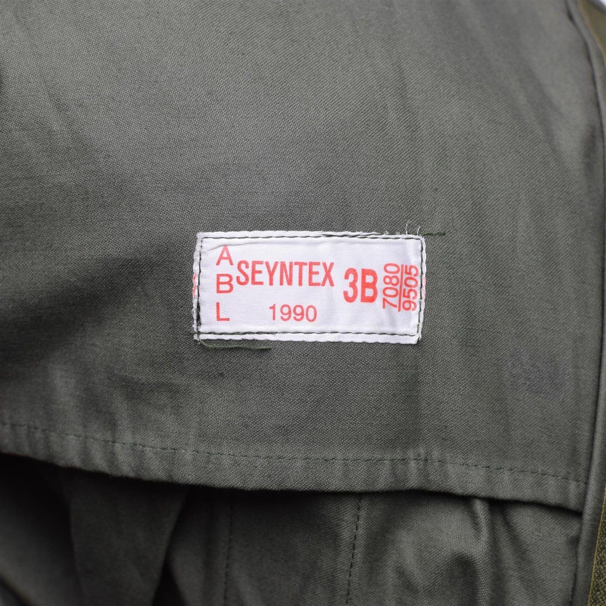 Genuine Belgian army field jacket M64 military cotton waterproof parka Olive NEW