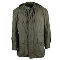Genuine Belgian army field jacket M64 military cotton waterproof parka Olive NEW
