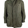 Genuine Belgian army field jacket M64 military cotton waterproof parka Olive NEW