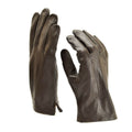 Genuine Belgian army  gloves leather black brown military full finger surplus