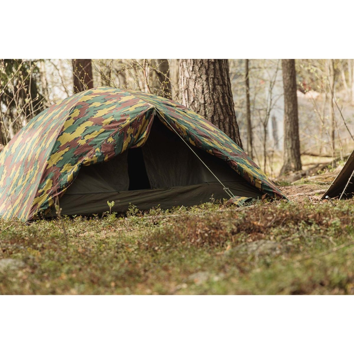 Genuine Belgian Military two-person tent waterproof ripstop jigsaw tabernacle