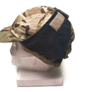 British Army MTP camo waterproof Gore Tex paratrooper cap with lined cold weather protection on mannequin head
