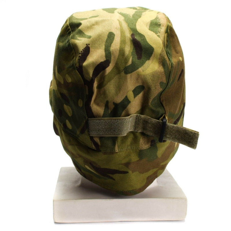 British Army MTP camo waterproof Gore-Tex cold weather paratrooper cap with adjustable strap back view