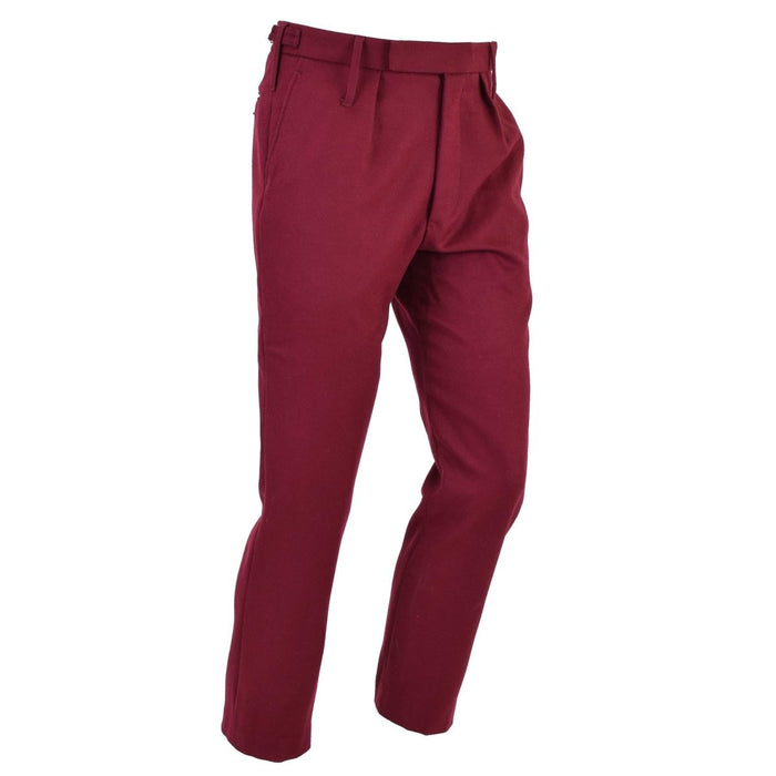 Genuine British army uniform pants dress royale hussars Bordeaux trousers - GoMilitar