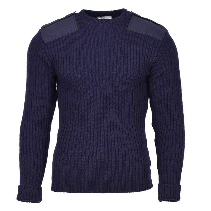 Genuine British Military blue pullover bodywarmer wool jumper commando sweater - GoMilitar