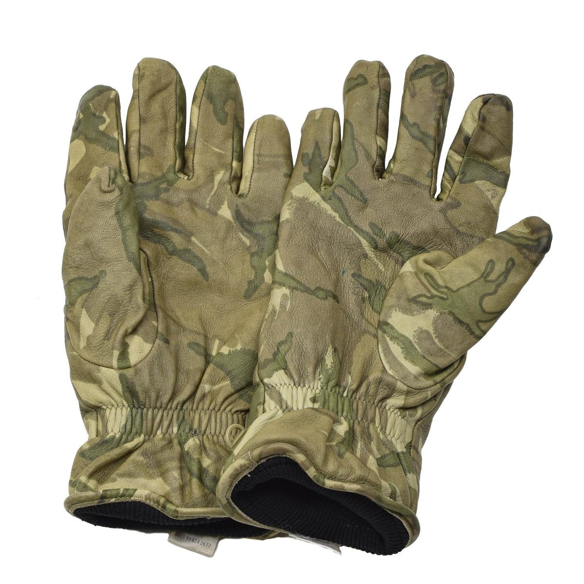 Genuine British military combat tactical leather gloves insulated MTP camouflage