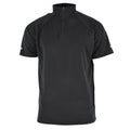 Genuine British police t-shirt black breathable functional front zip guard shirt